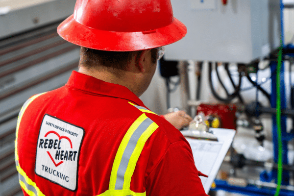 Rebel heart worker holding a checklist
